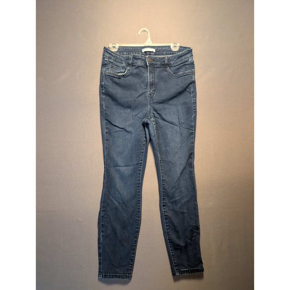 Nine West Skinny Jeans Womens 12 Blue Denim Stretch Streetwear Comfort Preppy